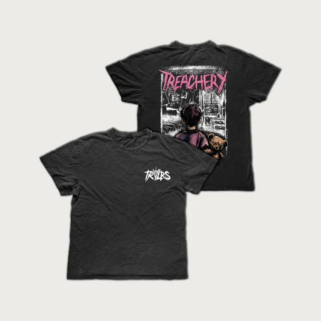 TRVLRS — Treachery shirt, front and back